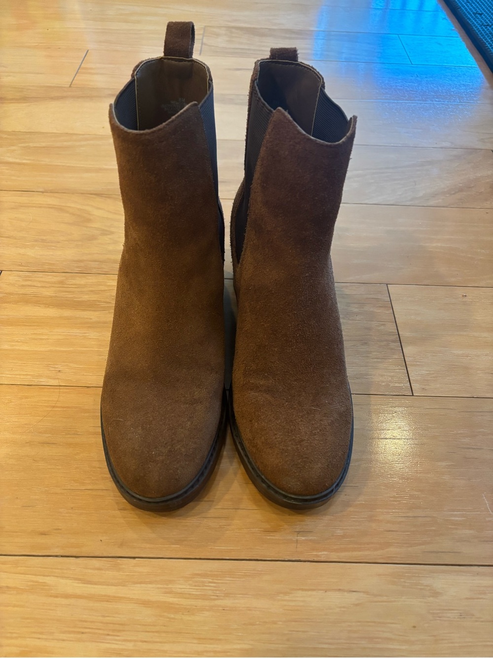 Women Brown Suede Chelsea Boots